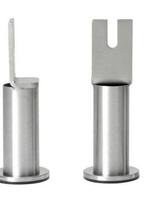 IKEA Boxspring poten, bedpoten RVS 10cm (8x), Nieuwstaat, Ophalen of Verzenden, Zo goed als nieuw, Tweepersoons