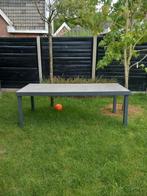 GRATIS! Tuin tafel met glazen blad., Tuin en Terras, Tuintafels, Ophalen, Gebruikt, Rechthoekig, Aluminium
