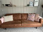 Zeer goed onderhouden 3 zits ecoleren bank, kleur cognac, Huis en Inrichting, Ophalen, Driepersoons, Zo goed als nieuw, 200 tot 250 cm