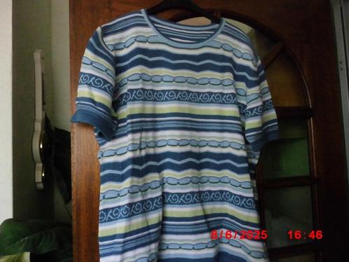 LEUKE KORTE TRUI BLAUW/GROEN, Kleding | Dames, Truien en Vesten, Zo goed als nieuw, Maat 46/48 (XL) of groter, Blauw, Ophalen of Verzenden