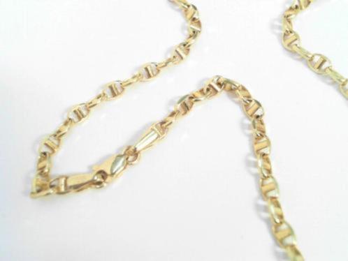 16231 Prachtige Gouden 18K Ketting Volle Fantasieschakel, Sieraden, Tassen en Uiterlijk, Kettingen, Zo goed als nieuw, Goud, Goud