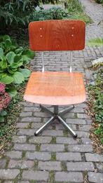 Vintage Schoolstoel, Ophalen, Gebruikt, Bruin, Vintage