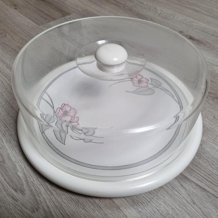 Mooie vintage kunststof taartstolp - Emsa, Antiek en Kunst, Antiek | Keukenbenodigdheden, Ophalen of Verzenden