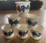 Eierdopjes boerenbont 6, Antiek en Kunst, Ophalen of Verzenden