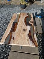 boomstamtafel salontafel epoxytafel bijzettafel eettafel, Huis en Inrichting, Overige vormen, Minder dan 50 cm, Kersenhout, Nieuw