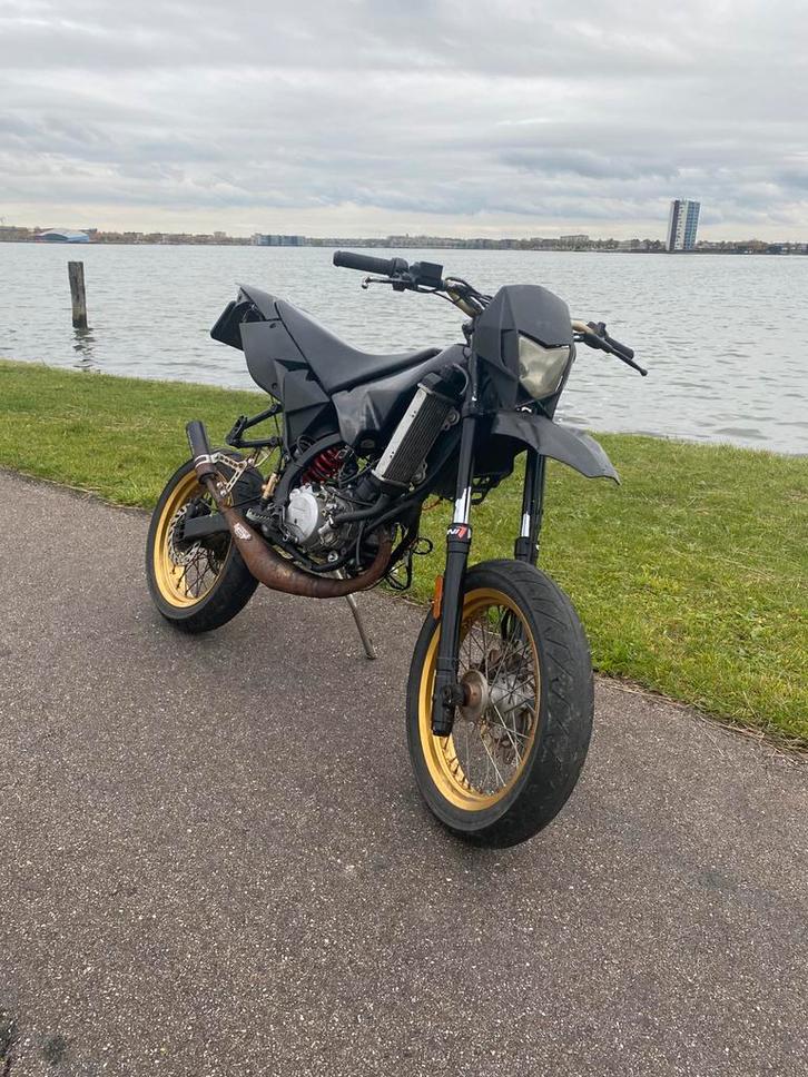CPI Supermoto 70cc Brom evt ruilen, Fietsen en Brommers, Brommers | Derbi, Zo goed als nieuw, Maximaal 45 km/u, Ophalen