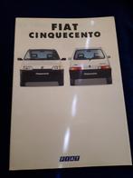 folder Fiat Cinquecento  PLUS Elettra - 1993 – Duits, Ophalen of Verzenden, Zo goed als nieuw, Overige merken, Fiat