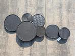 Muurornament By-Boo Round & Round Black, Ophalen of Verzenden, Zo goed als nieuw, Glas of Kopje