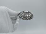 Zilveren broche van broeksknoop, Zuid Beveland, Zeeland, Sieraden, Tassen en Uiterlijk, Broches, Gebruikt, Info@zilverwebsite.nl