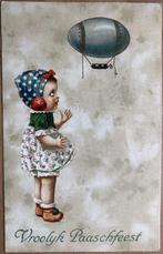 (15) PAASKAART - met zeppelin(ei) - VROOLIJK PAASCHFEEST, Verzamelen, Ansichtkaarten | Themakaarten, Ophalen of Verzenden, Voor 1920