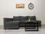 Hoekbank Grijs - Slaapfunctie, Huis en Inrichting, Banken | Bankstellen, Hoekbank, Ophalen of Verzenden, Zo goed als nieuw, 200 tot 250 cm