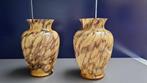 Set vazen gemarmerd glas, Art deco, Verreries de Scailmont., Antiek en Kunst, Ophalen of Verzenden