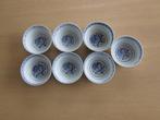 JingDeZhen 7 Chinese Vintage Kommetjes D11,5cm H5,7cm, Huis en Inrichting, Keuken | Servies, Gebruikt, Ophalen of Verzenden, Kom(men)