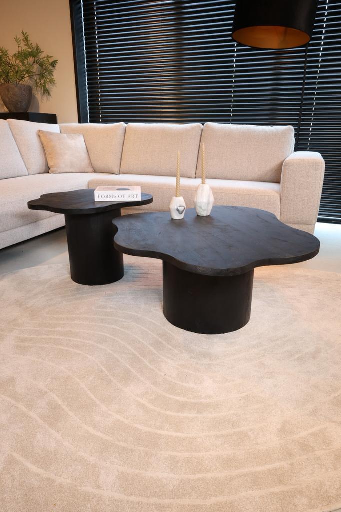 Salontafel Organisch Walnoot bruin & zwart, Huis en Inrichting, Woonaccessoires | Overige, Nieuw, Ophalen of Verzenden