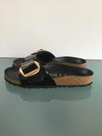 GRATIS VERZENDEN | BIRKENSTOCK Big Buckle zwarte slippers 36, Slippers, Verzenden, Zwart, Zo goed als nieuw