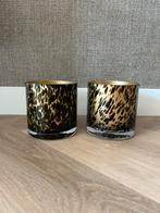 Cheetah Waxinelichthouder Set, Huis en Inrichting, Overige kleuren, Nieuw, Ophalen of Verzenden, Glas