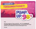 2 Tickets Pump up the 90s - 29 november 2025, Tickets en Kaartjes, Twee personen