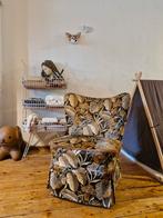 Vintage botanische stoel boudoirstoel coctailstoel, Huis en Inrichting, Ophalen, Gebruikt, 50 tot 75 cm