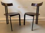 2x Harvink Zeta eettafelstoel, Huis en Inrichting, Ophalen, Twee, Bruin, Zo goed als nieuw
