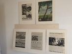 5 prenten over Africa/Afrika t.e.a.b., Ophalen of Verzenden, Voor 1940, Gebruikt, Overige onderwerpen