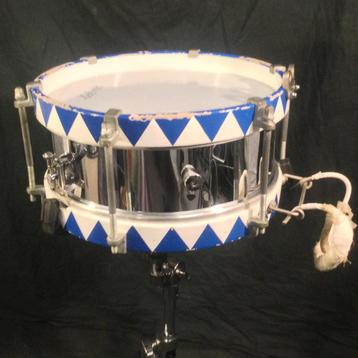 Zeldzame vintage snare drum van Lefima, marching 14x5" beschikbaar voor biedingen