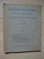GESCHIEDKUNDIG LEESBOEK VOOR DE LAGERE SCHOOL JW de Jongh, Ophalen of Verzenden, Gelezen
