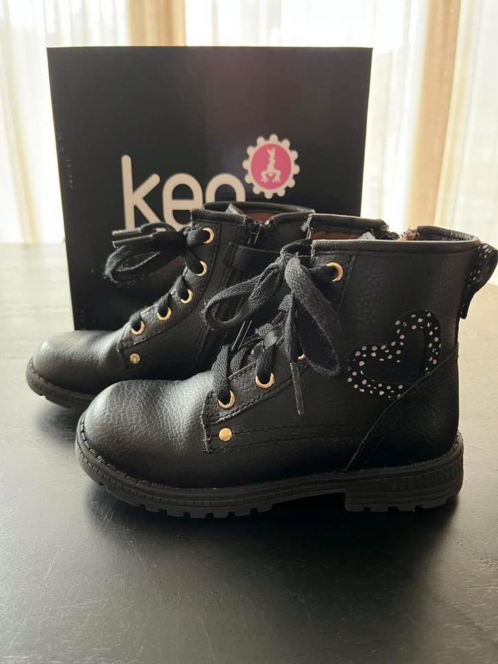 Maat 27 Keq laarsjes zwart, Kinderen en Baby's, Kinderkleding | Schoenen en Sokken, Zo goed als nieuw, Laarzen, Meisje, Ophalen of Verzenden