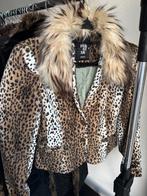 Vintage Y2K luipaard print imitatiebonten jasje, Kleding | Dames, Vintage, Ophalen of Verzenden, Zo goed als nieuw, Vintage