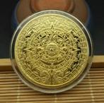Gouden Maya Munt / Aztec Kalender, Verzenden, Zuid-Amerika, Losse munt