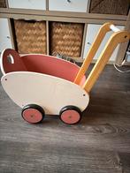 Houten poppenwagen, Ophalen of Verzenden, Gebruikt, Duw- of Trekspeelgoed