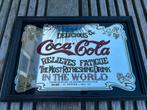 De vintage Coca cola spiegel, Antiek en Kunst, Ophalen, Rechthoekig, Minder dan 50 cm, Minder dan 100 cm