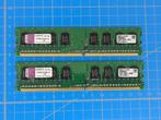 Kingston KVR667D2N5/1G – 2 GB DDR2 RAM (2 x 1GB), Computers en Software, RAM geheugen, Gebruikt, Ophalen of Verzenden, DDR2, 667MHz