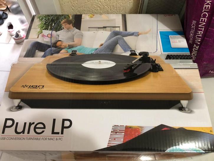 Nieuwe ION Pure LP Platenspeler met USB vinyl plaat, Audio, Tv en Foto, Platenspelers, Zo goed als nieuw, Overige merken, USB-aansluiting
