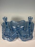 Blauw Vlinder Toilet Set - William Bagley Engeland, Antiek en Kunst, Antiek | Glas en Kristal, Ophalen of Verzenden