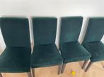 4 groene Ikea bergmund stoelen, Ophalen, Gebruikt, Overige kleuren, Eén