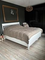 Ikea Idanas Bed + 2 Matrassen (Hard & Zacht), Ophalen, Wit, Tweepersoons, Zo goed als nieuw