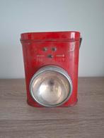 Retro 'De Witte Kat' Draaglamp, Gebruikt, Ophalen of Verzenden, Metaal, Kaars