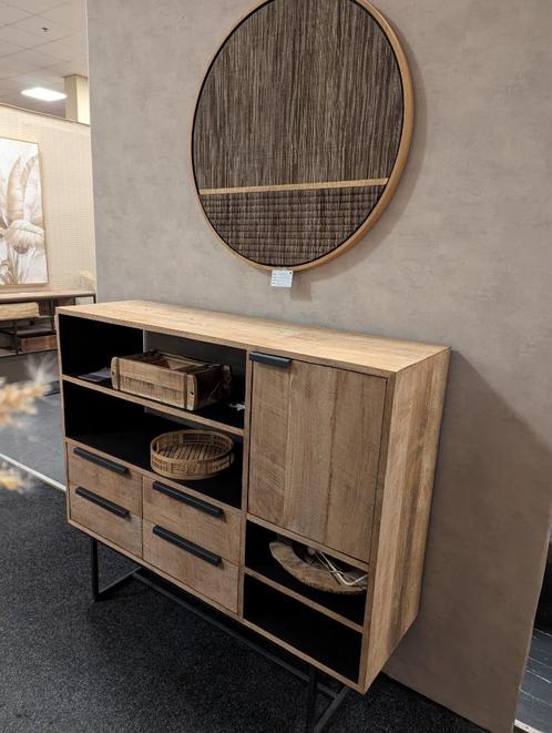 DTP kast van Recycled teak, Huis en Inrichting, Kasten | Wandmeubels, Zo goed als nieuw, 100 tot 150 cm, Minder dan 150 cm, 25 tot 50 cm