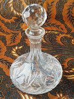 Zware antieke brandykaraf uit Engeland van kristal 25,8 cm., Antiek en Kunst, Antiek | Glas en Kristal, Ophalen of Verzenden