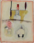 Jasper Krabbé - "Story of M." - gouache op papier - 1999, Ophalen of Verzenden