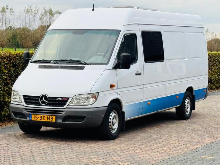 Mercedes-Benz Sprinter 316 CDI 2.7 AIRCO HOOG MAXI LANG *EXP, Auto's, Bestelauto's, Particulier, ABS, Centrale vergrendeling, Elektrische ramen