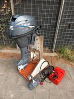 Yamaha 15 pk 4 takt langstaart buitenboordmotor boot motor., Watersport en Boten, Ophalen, 10 tot 30 pk, Gebruikt, Elektrische start