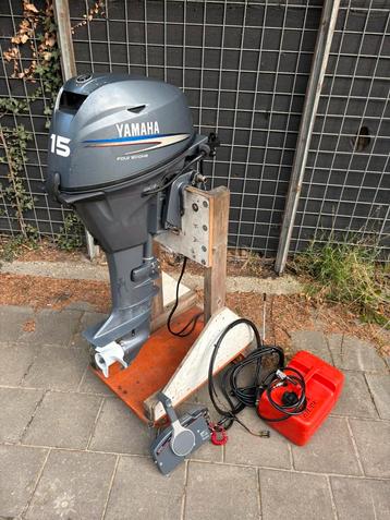 Yamaha 15 pk 4 takt langstaart buitenboordmotor boot motor. beschikbaar voor biedingen