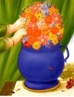 Fernando Botero - Flowers - Fine Art, Ophalen of Verzenden
