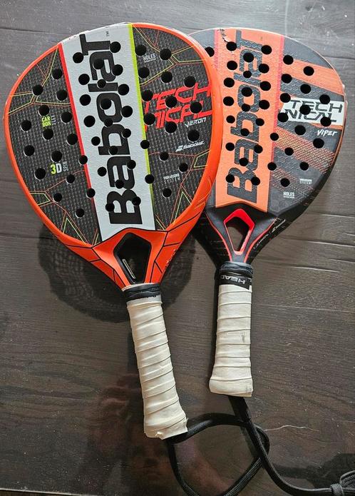 2x Babolat padel racket Viper en Veron, Sport en Fitness, Padel, Zo goed als nieuw, Padelracket, Ophalen of Verzenden