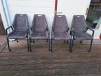 4 Eetkamerstoelen op wieltjes, Ophalen, Overige materialen, Overige kleuren, Zo goed als nieuw