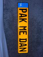 Kentekenplaat - PAK ME DAN, Ophalen, Gebruikt