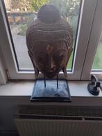 👉 Grote houten boeddha 60 cm hoog, Ophalen, Zo goed als nieuw, Dier