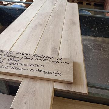 massief eiken houten vloer, 16cm br. opp 64m2, 100% gerenove beschikbaar voor biedingen