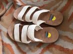 Sandalen, instapper,Boho, ibizastijl mt 38 Merk Maui Island, Ophalen of Verzenden, Zo goed als nieuw, Wit, Instappers